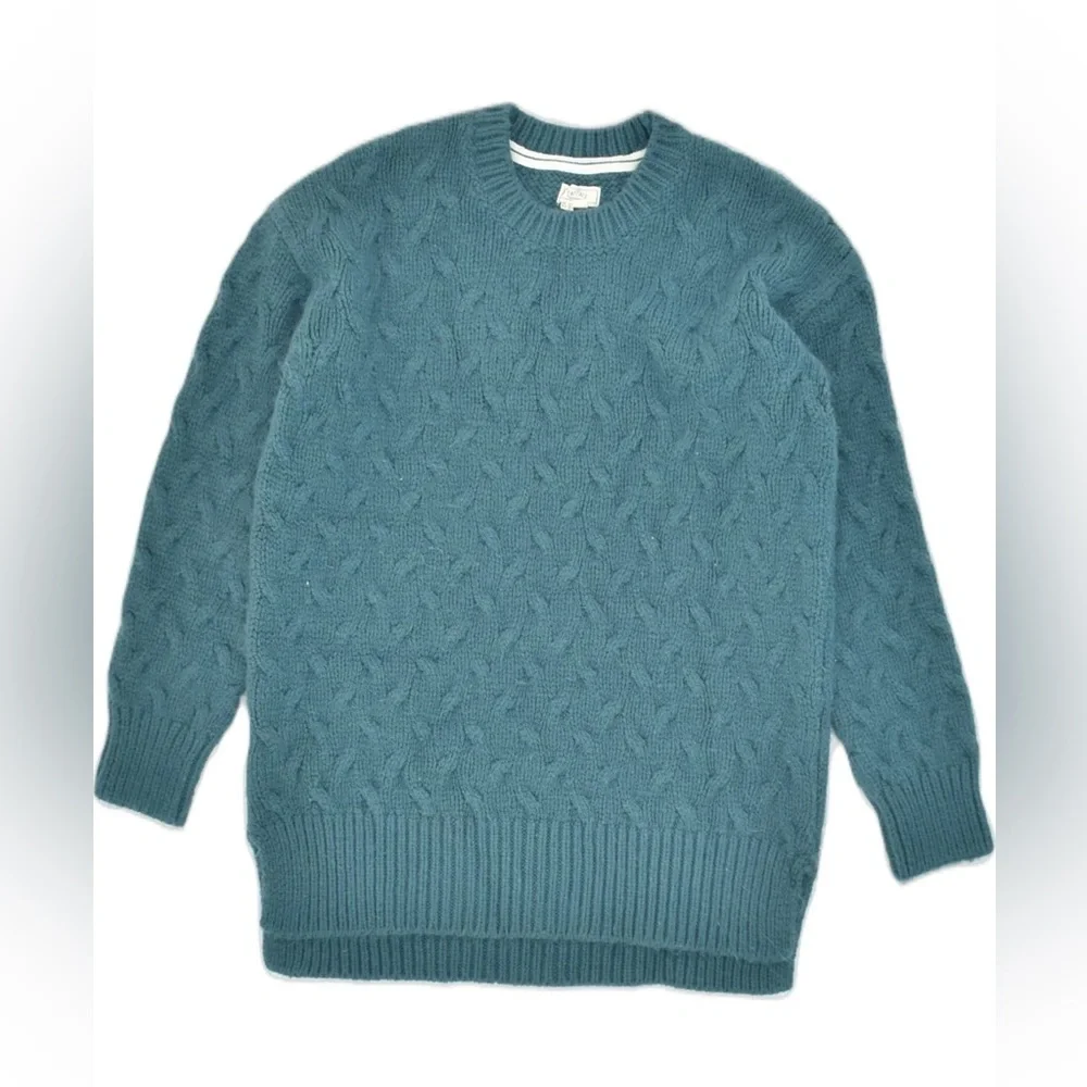 Fat Face Crew Neck Sweater Teal Blue Size 8 - Picture 2 of 6